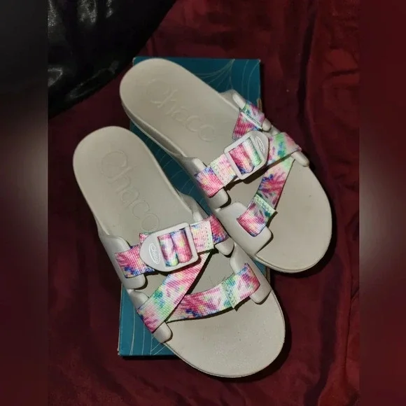 Chillos Chaco light tie dye sandals 5 - Picture 1 of 3